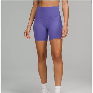 Lululemon Wunder Train High-Rise Short 6" in charged indigo